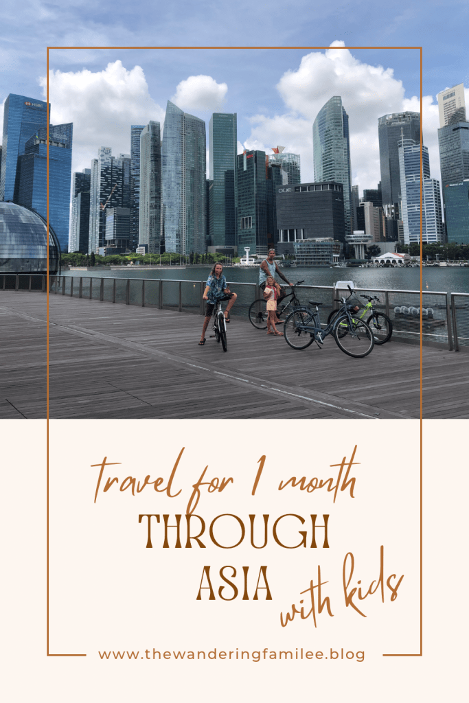 travel for 1 month through asia with kids