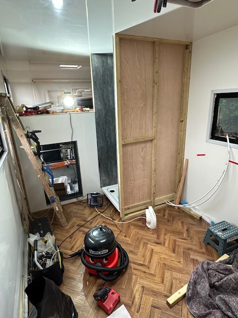 internal camper van build