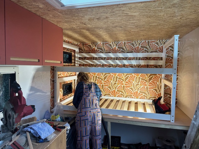 bunk beds in our camper